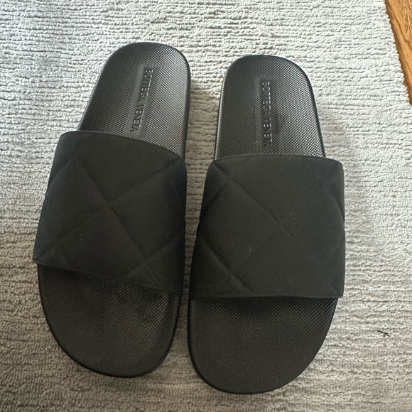 Bottega Veneta Men\'s Black Rubber Slides main image 6